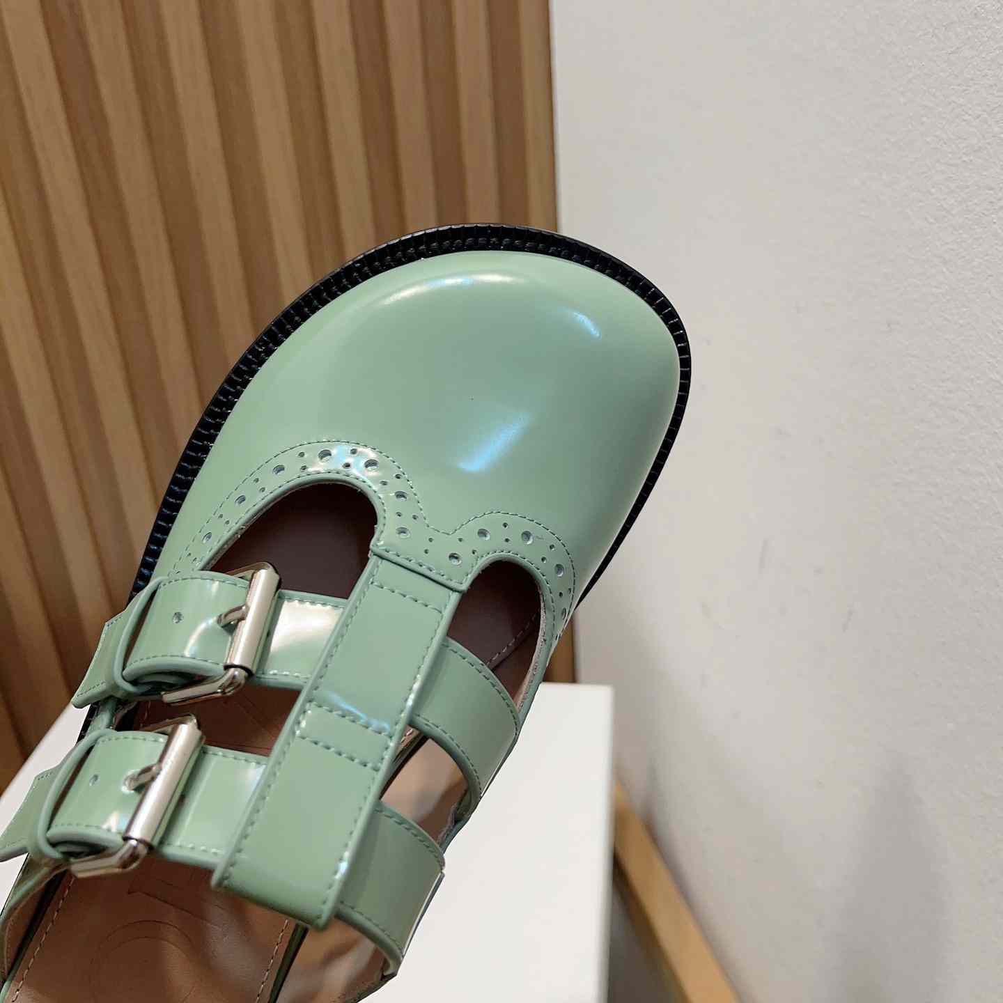 Loewe Campo Mary Jane Mule In Calfskin - FashionPlug