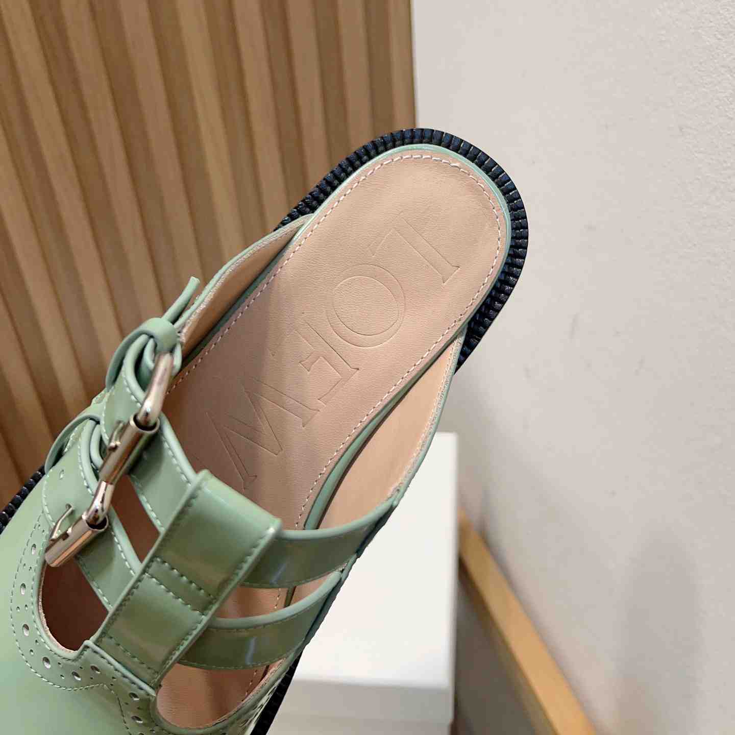 Loewe Campo Mary Jane Mule In Calfskin - FashionPlug