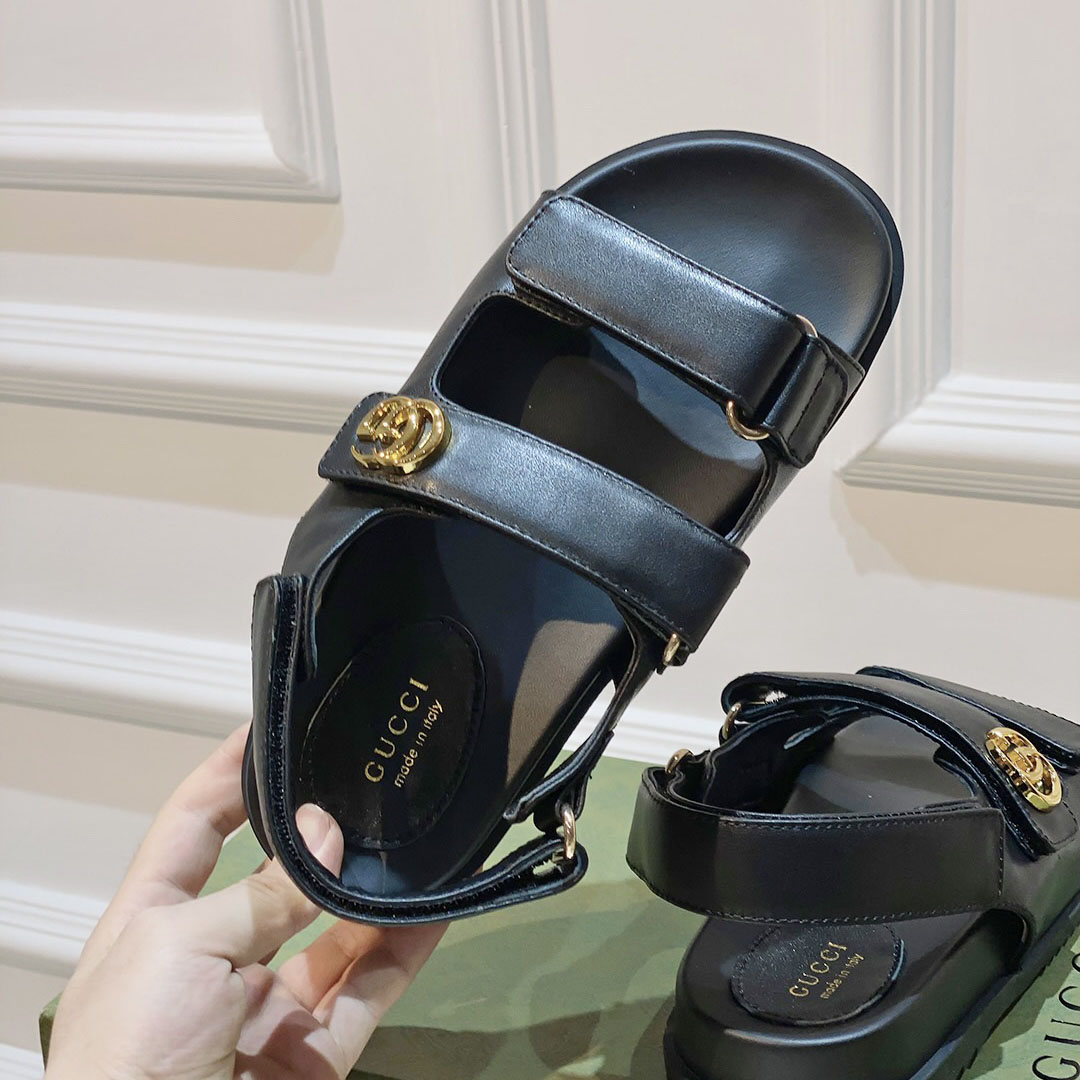 Gucci Women's Double G Sandal  - FashionPlug