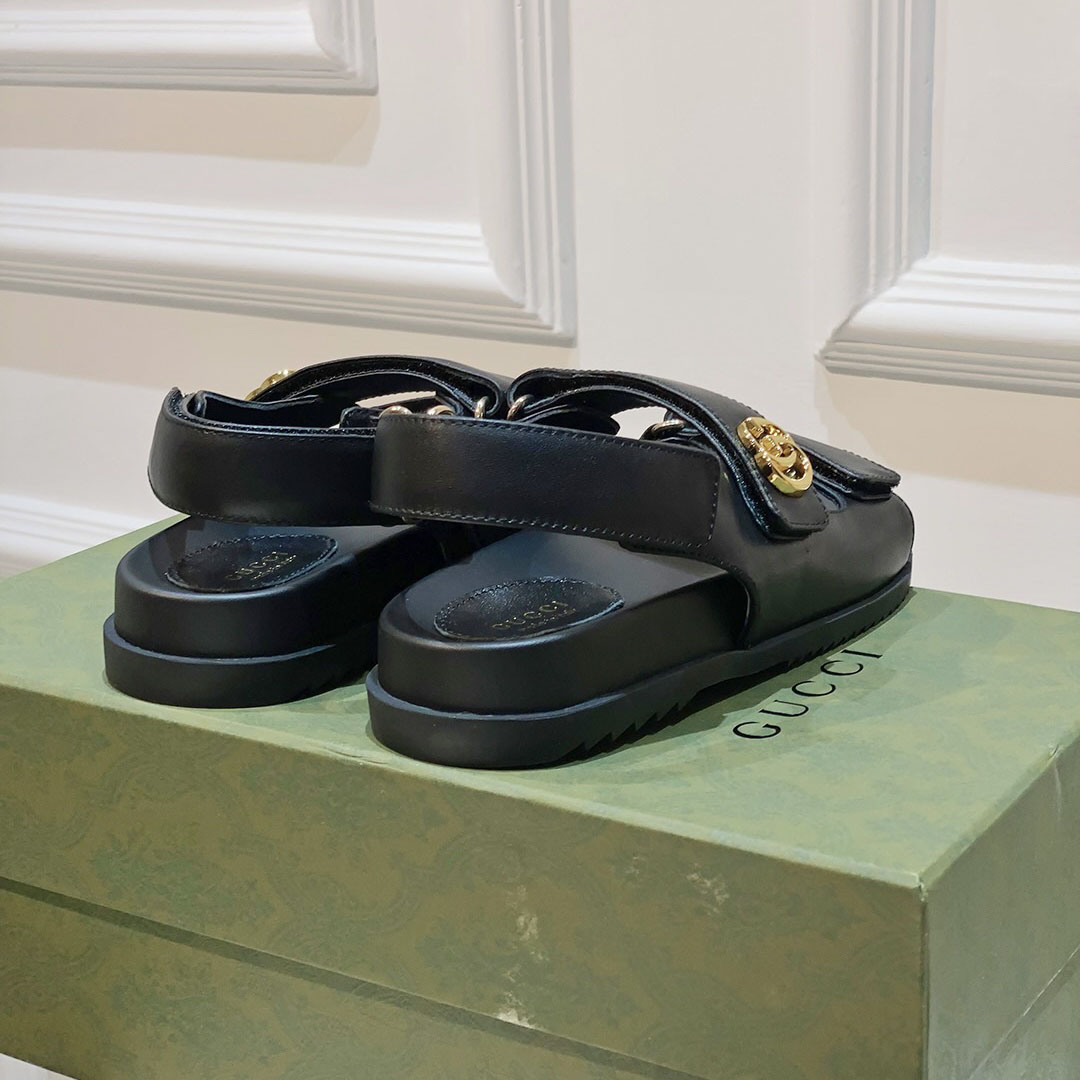 Gucci Women's Double G Sandal  - FashionPlug