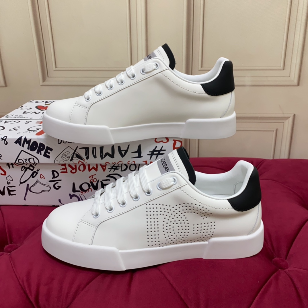 Dolce & Gabbana Calfskin Portofino sneakers   - FashionPlug