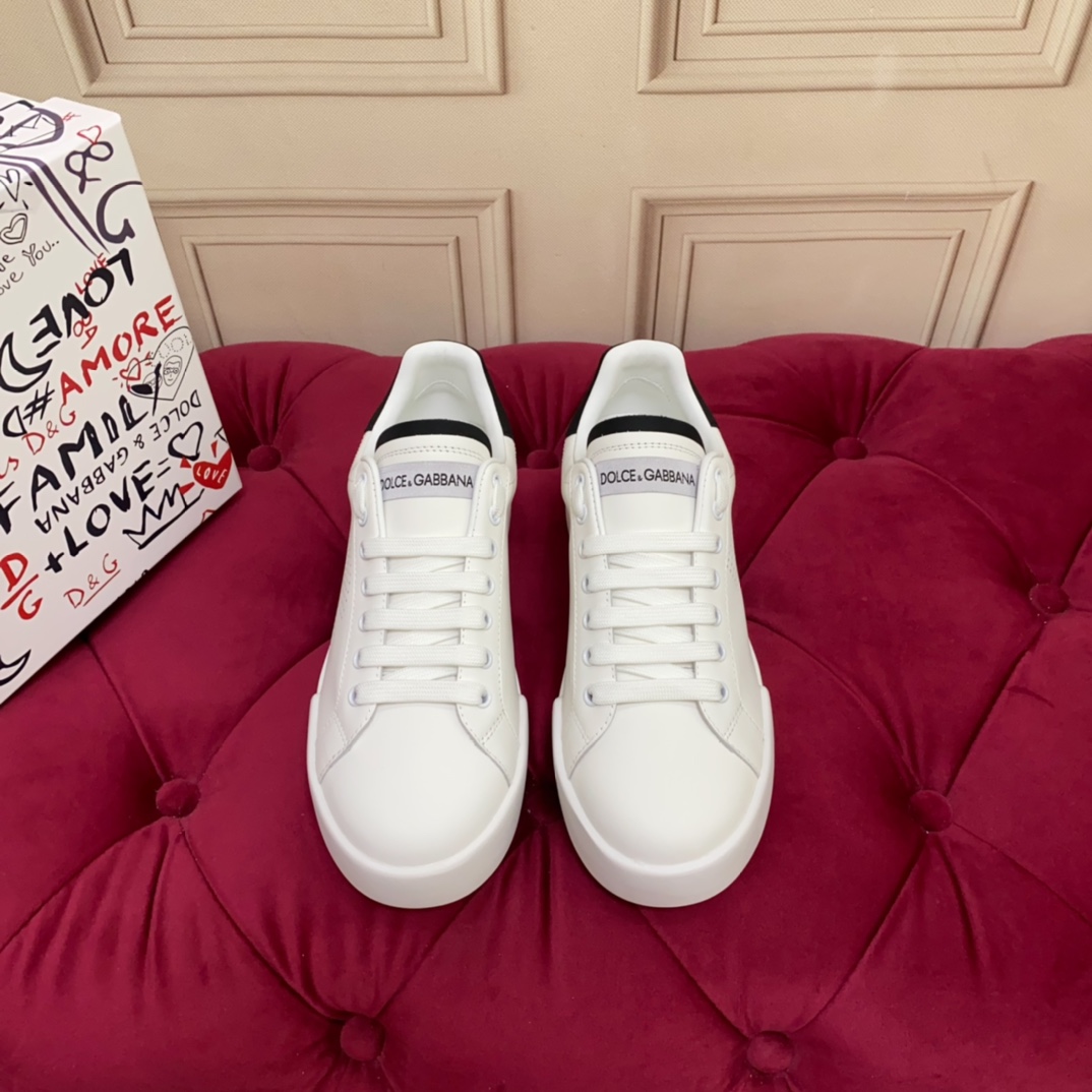 Dolce & Gabbana Calfskin Portofino sneakers   - FashionPlug
