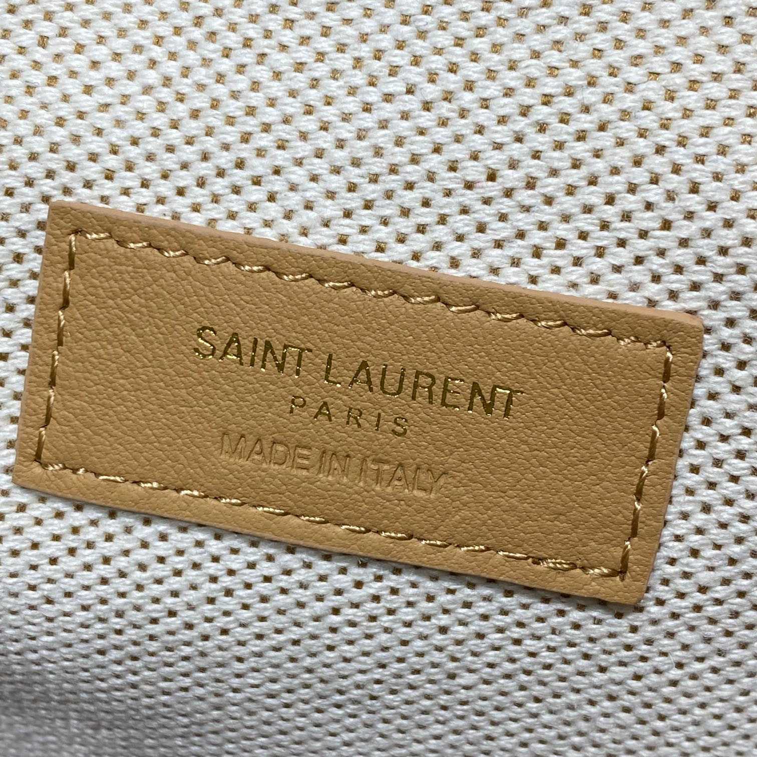 Saint Laurent LE 5 À 7 Small Supple In Canvas And Smooth Leather - FashionPlug