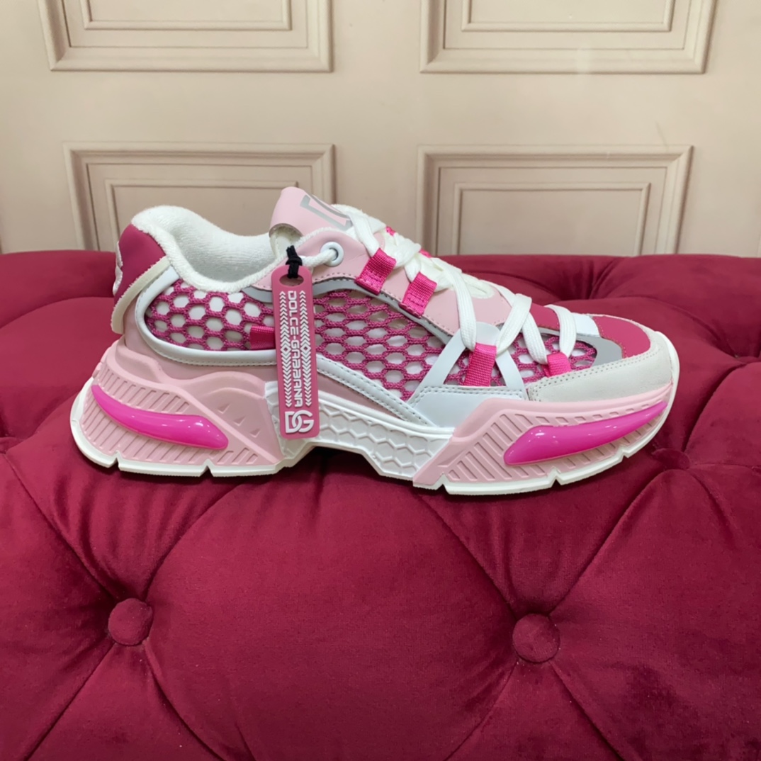Dolce & Gabbana Mixed-material Airmaster Sneakers - FashionPlug