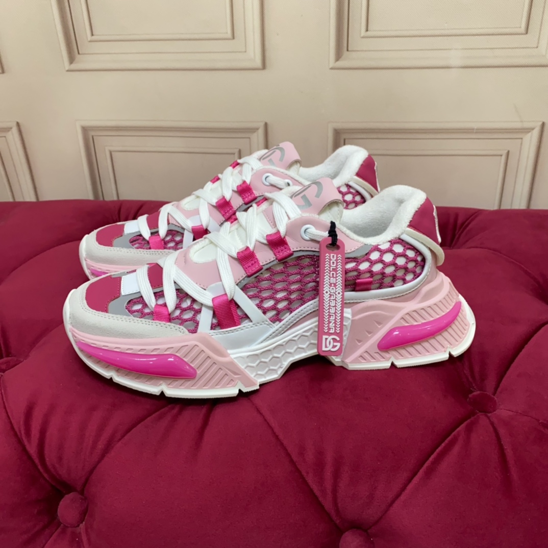Dolce & Gabbana Mixed-material Airmaster Sneakers - FashionPlug