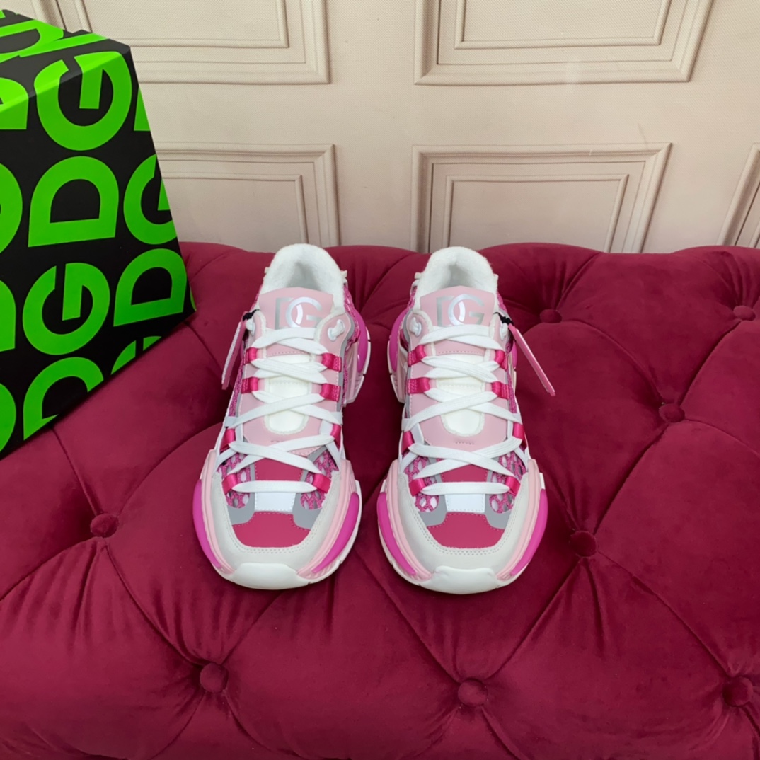Dolce & Gabbana Mixed-material Airmaster Sneakers - FashionPlug