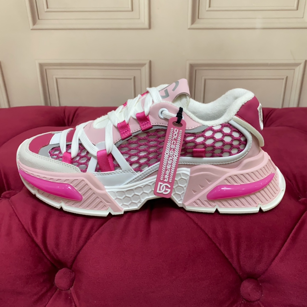 Dolce & Gabbana Mixed-material Airmaster Sneakers - FashionPlug