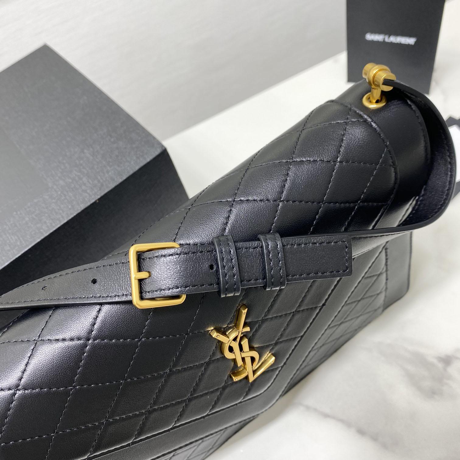 Saint Laurent Leather Crossbody Bag  ( 26x18x5cm) - FashionPlug