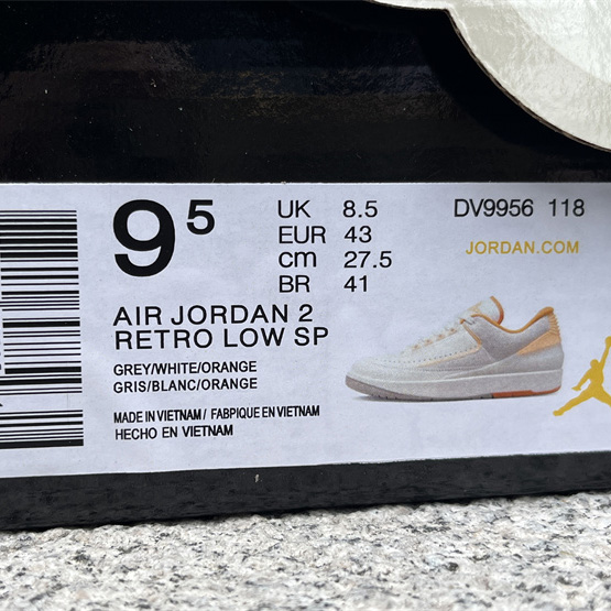 Air Jordan 2 Low “Melon Tint” Sneakers   DV9956-118 - FashionPlug