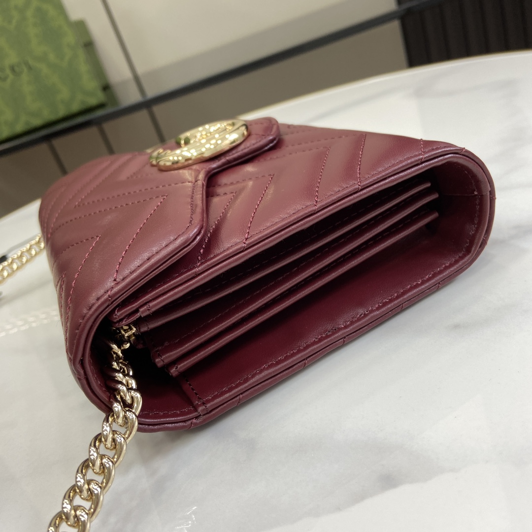 Gucci GG Marmont Super Mini Bag(20-13-6cm)   - FashionPlug