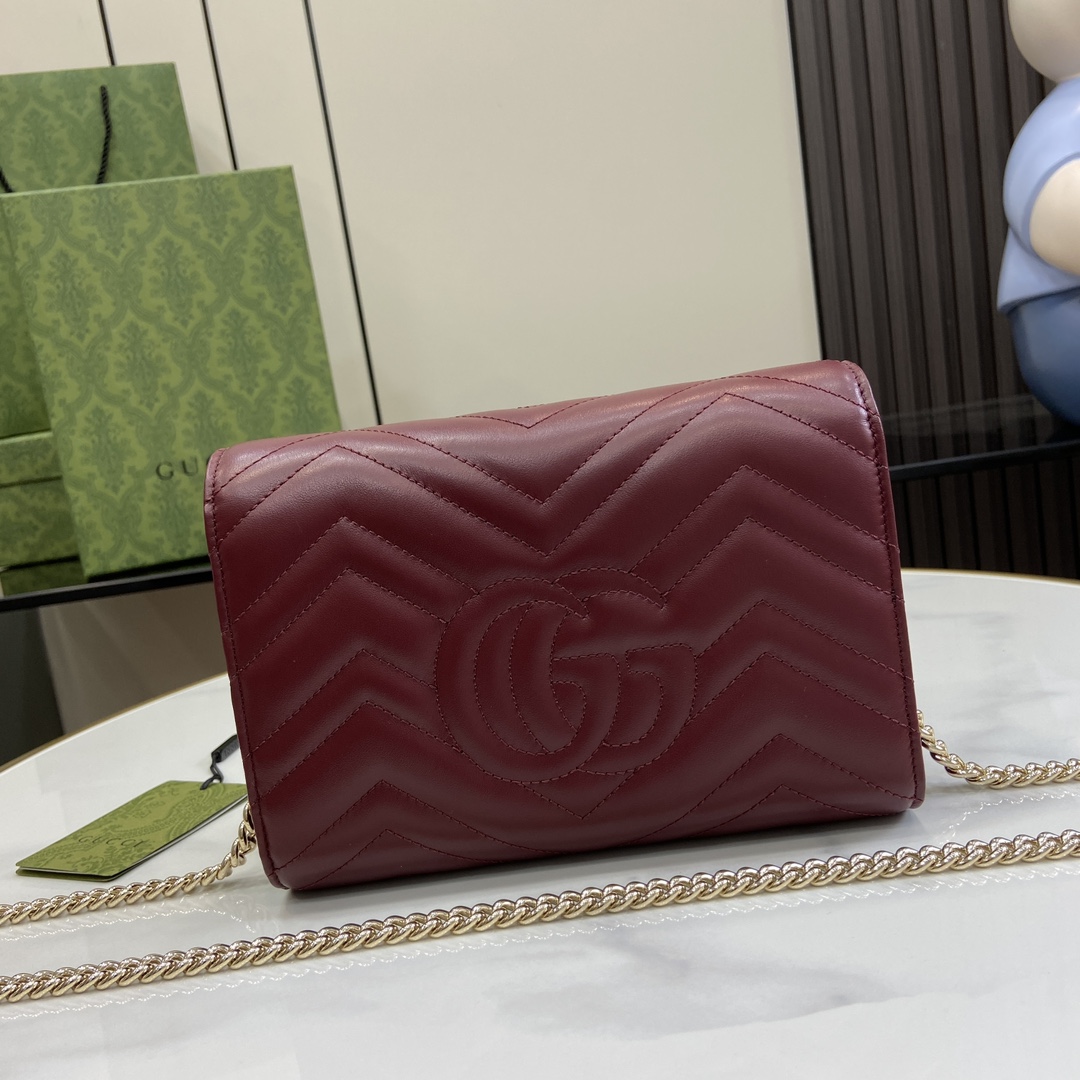 Gucci GG Marmont Super Mini Bag(20-13-6cm)   - FashionPlug