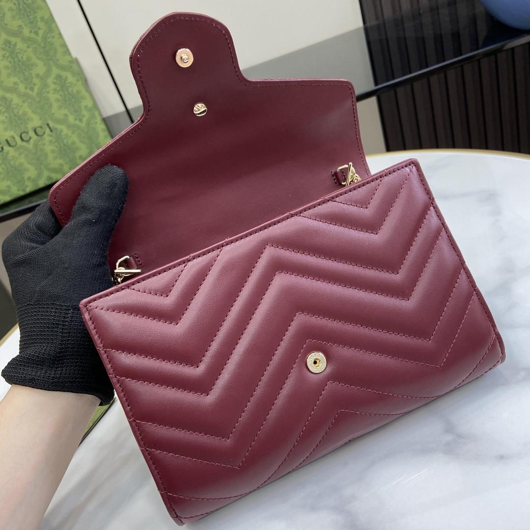 Gucci GG Marmont Super Mini Bag(20-13-6cm)   - FashionPlug