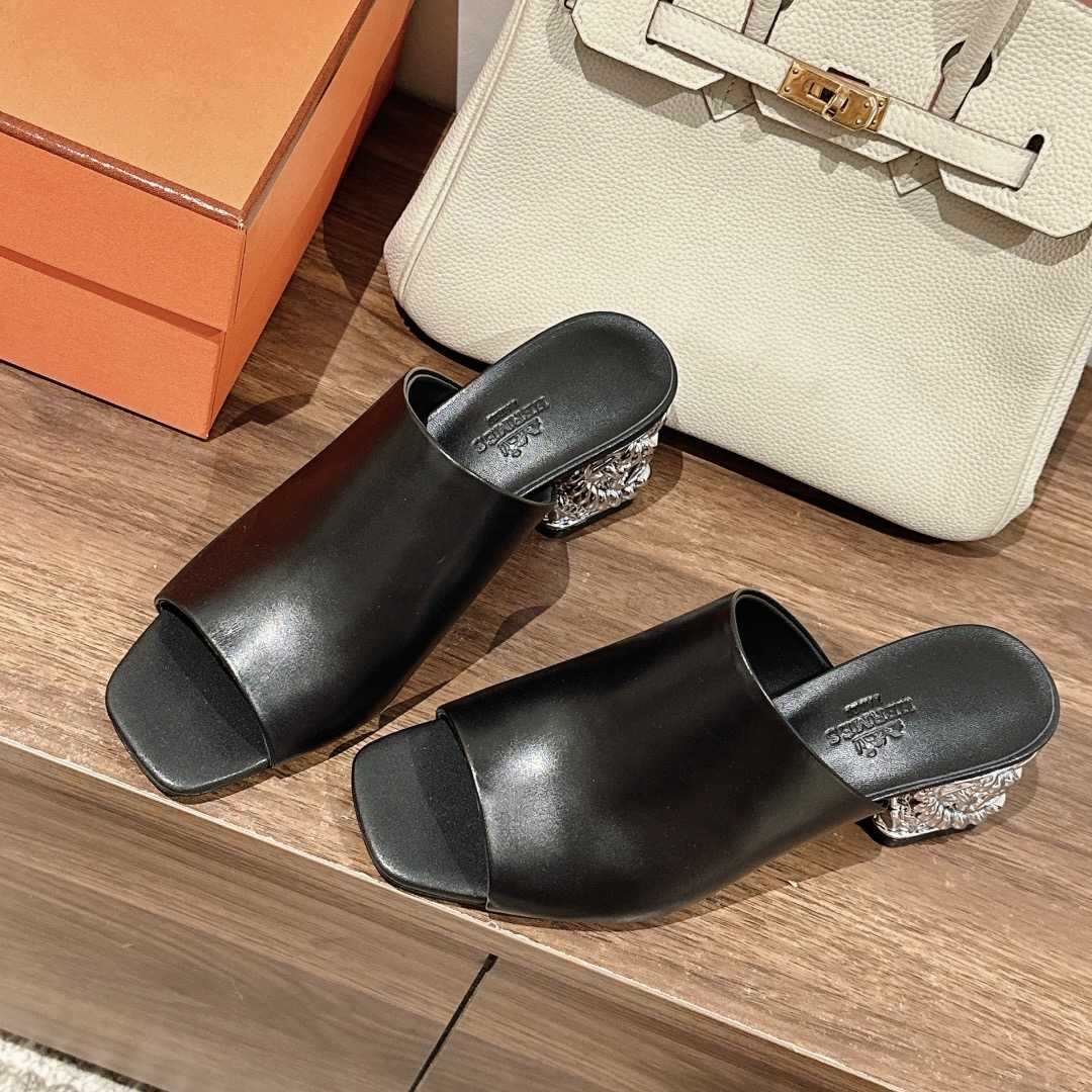 Hermes Glossy 60 Sandal - FashionPlug