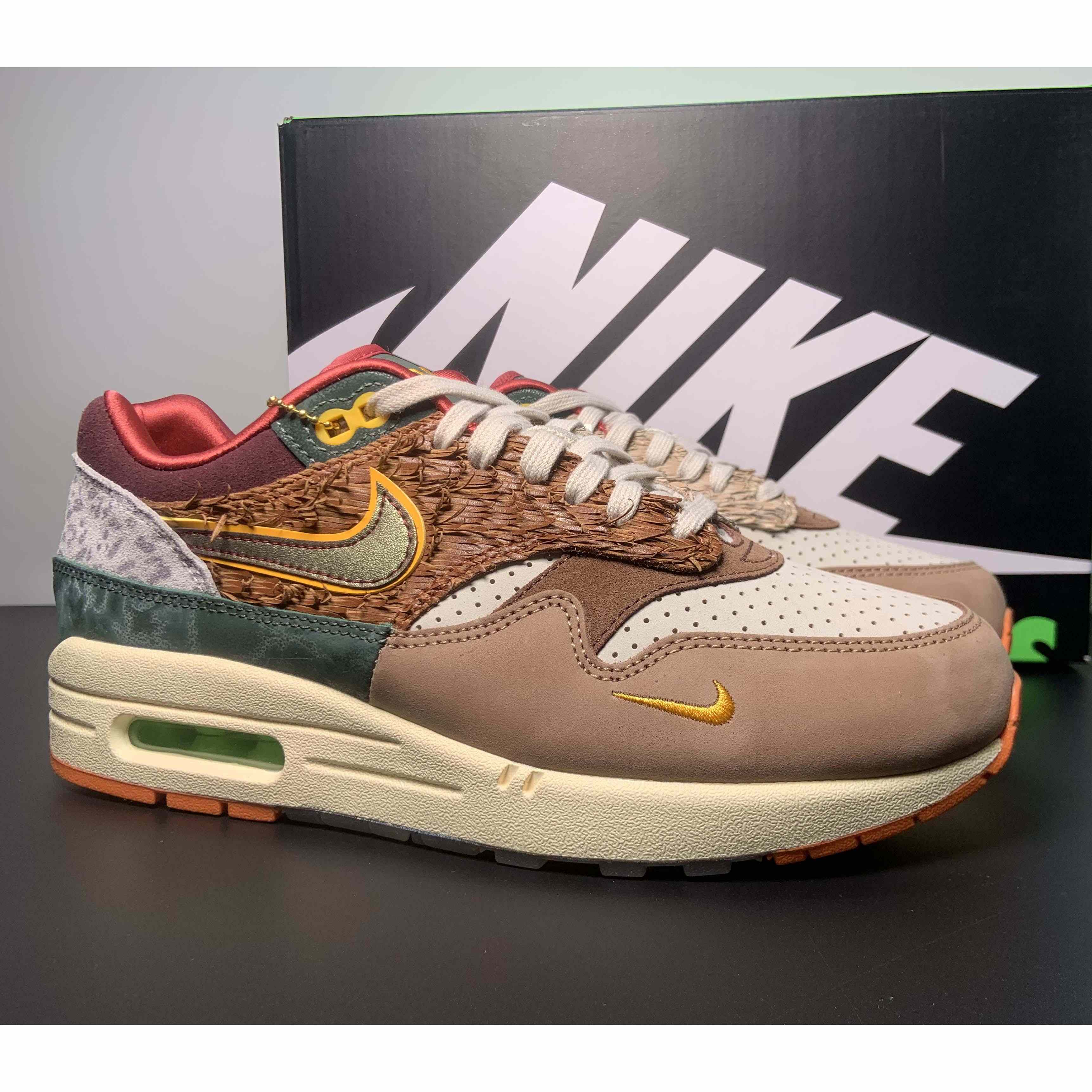 Division Street x Nike Air Max 1 Sneakers    HQ2639-100 - FashionPlug