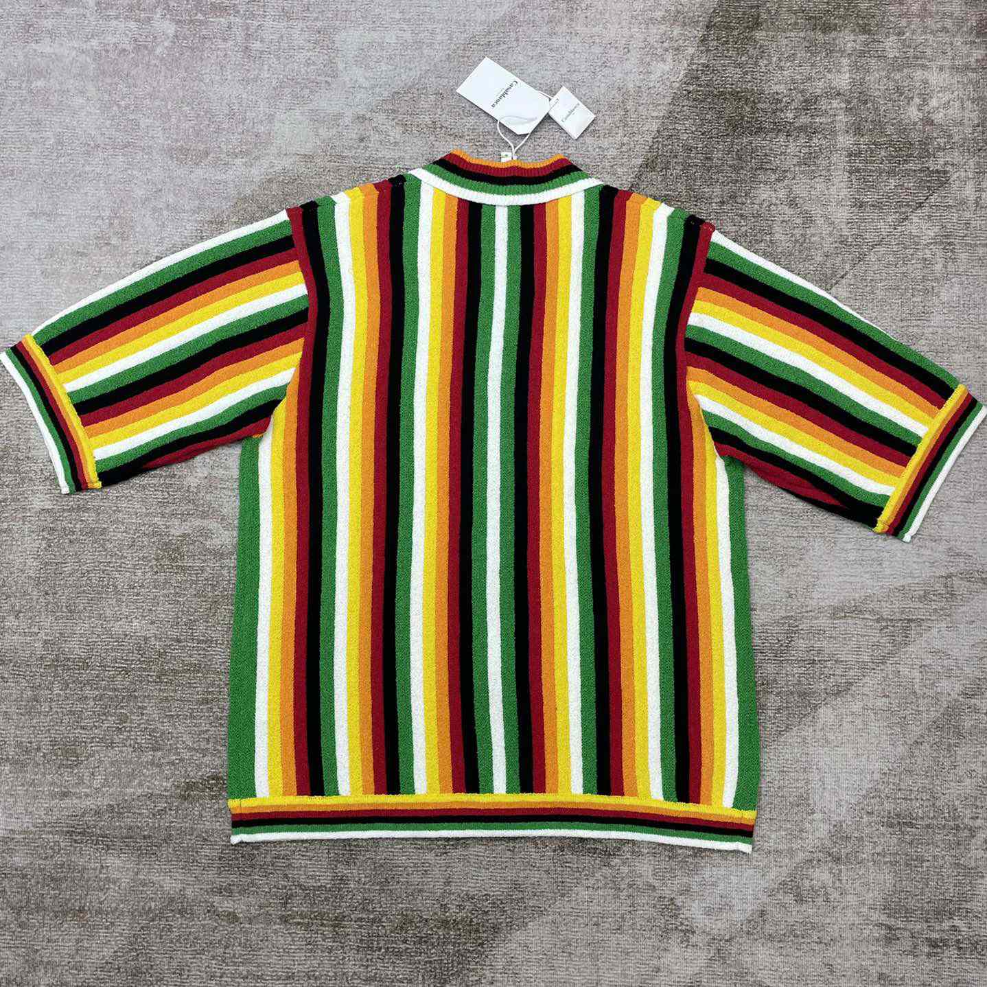 Casablanca Striped Towelling Shirt     D0041 - FashionPlug