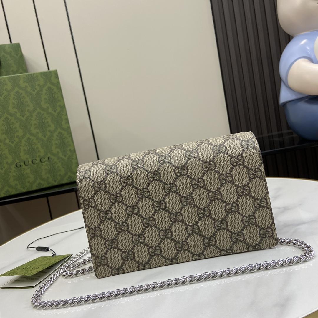 Gucci GG Marmont Chain Wallet - FashionPlug