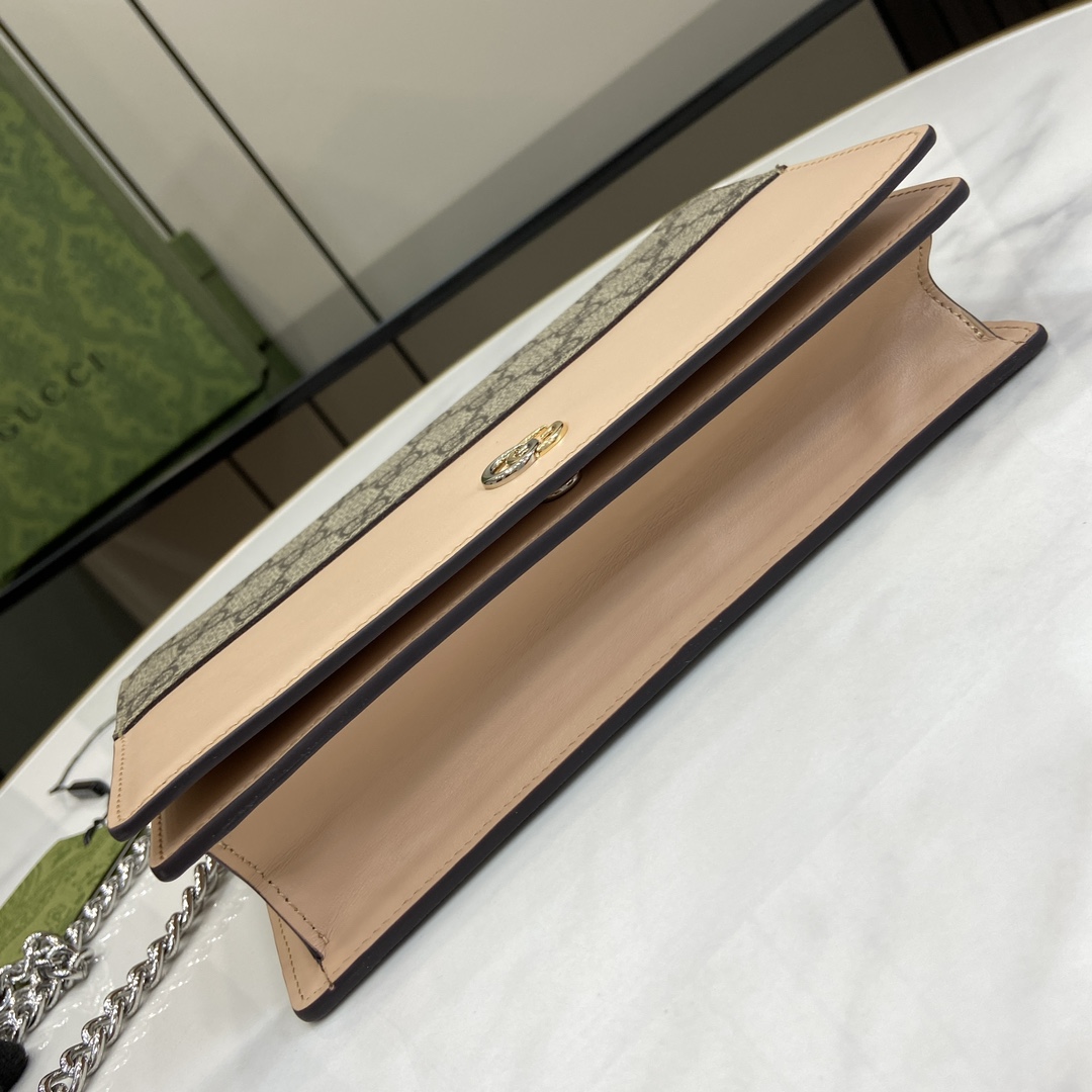 Gucci GG Marmont Chain Wallet - FashionPlug