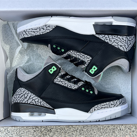  Air Jordan 3 “Green Glow” Basketball Shoes      CT8532-031 - FashionPlug