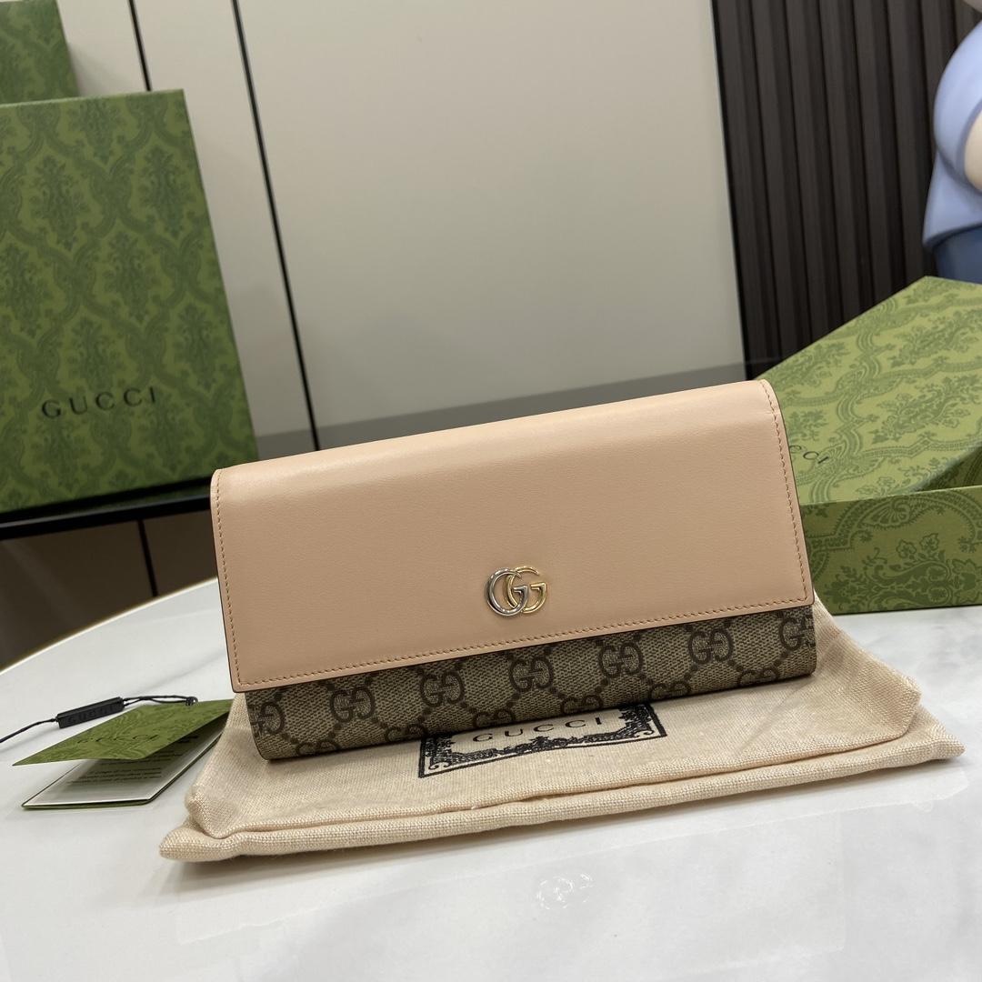 Gucci GG Marmont Continental Wallet - FashionPlug