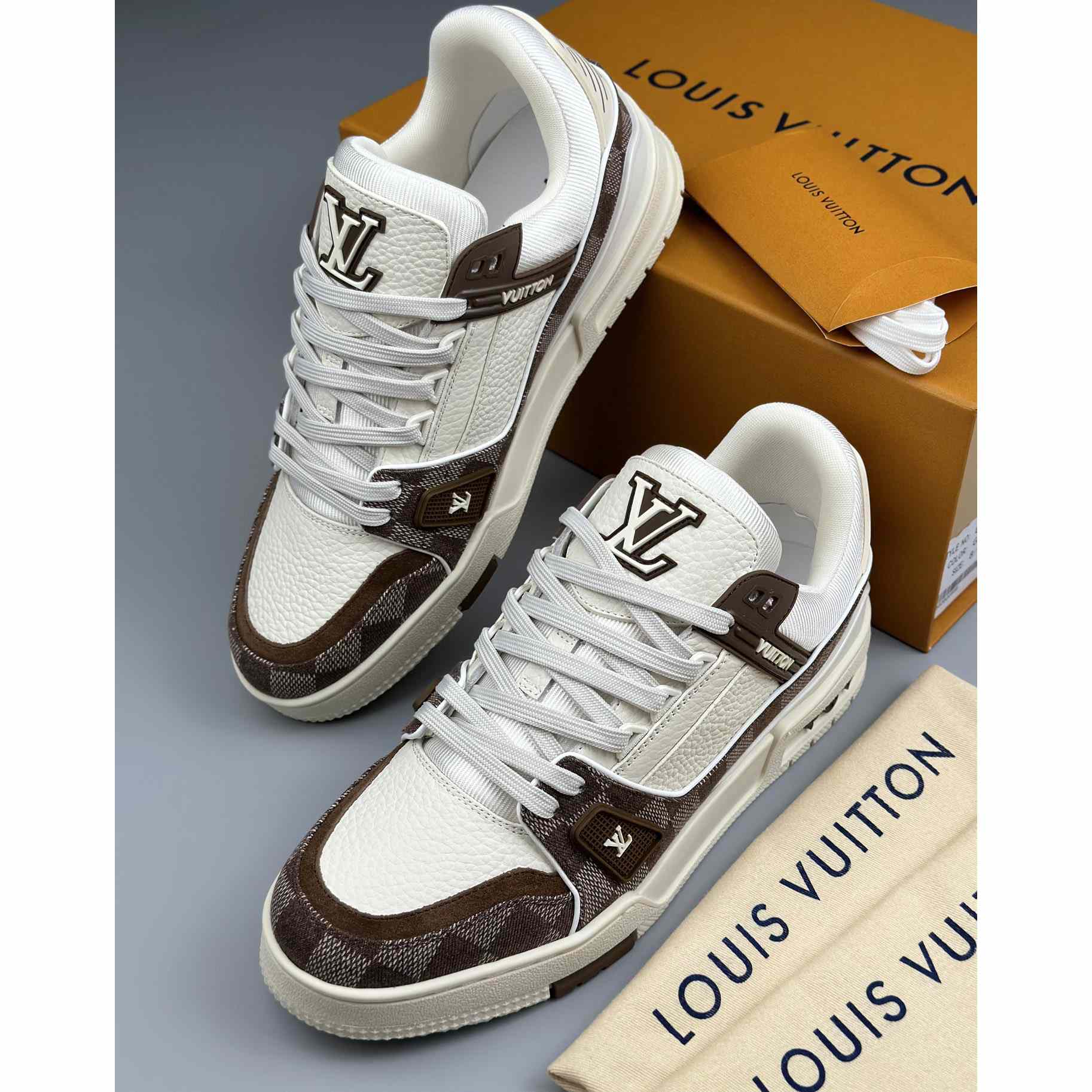 Louis Vuitton LV Trainer Sneaker   - FashionPlug