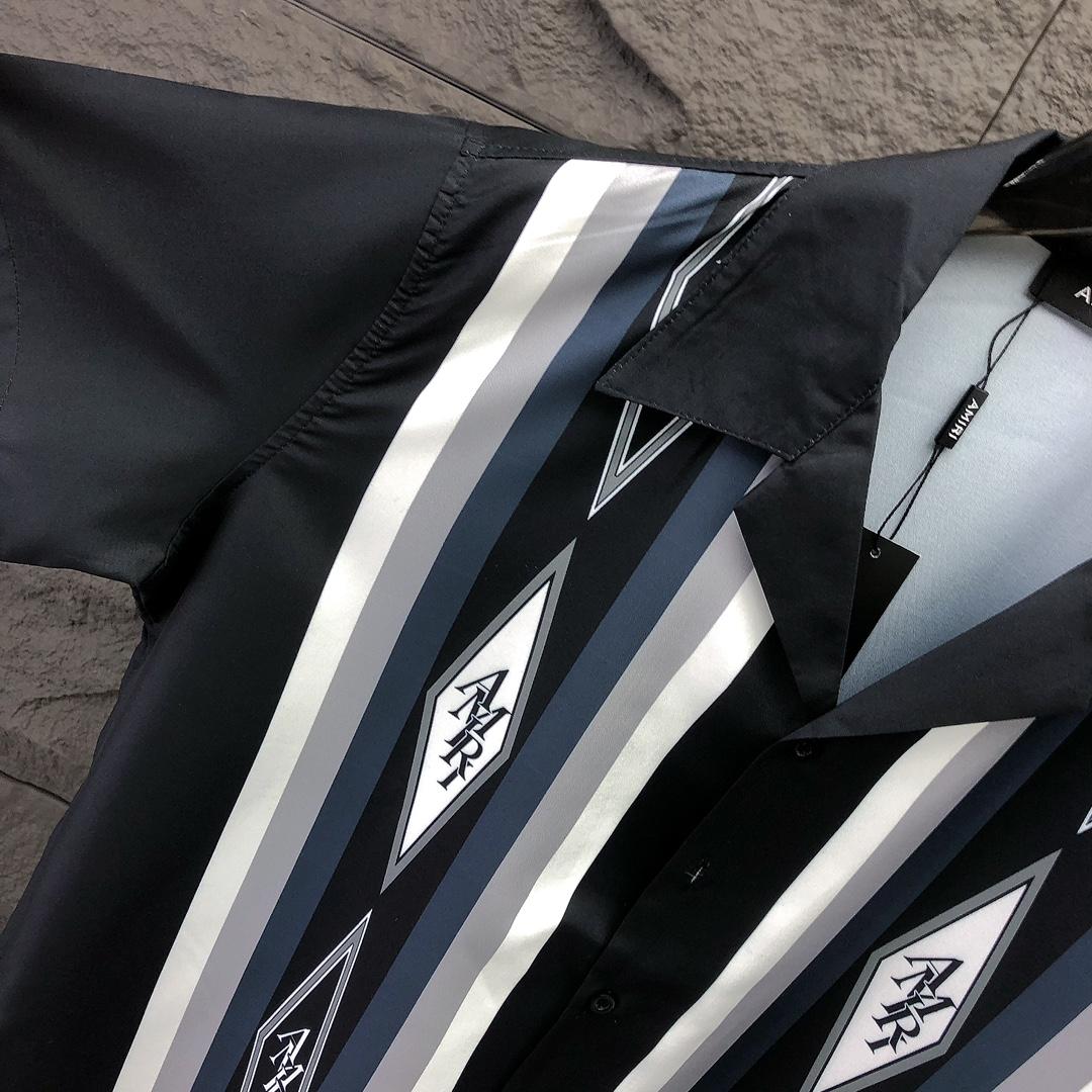 Amiri Diamond Bowling Shirt - FashionPlug