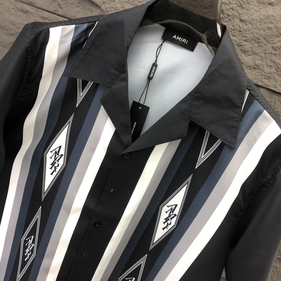 Amiri Diamond Bowling Shirt - FashionPlug