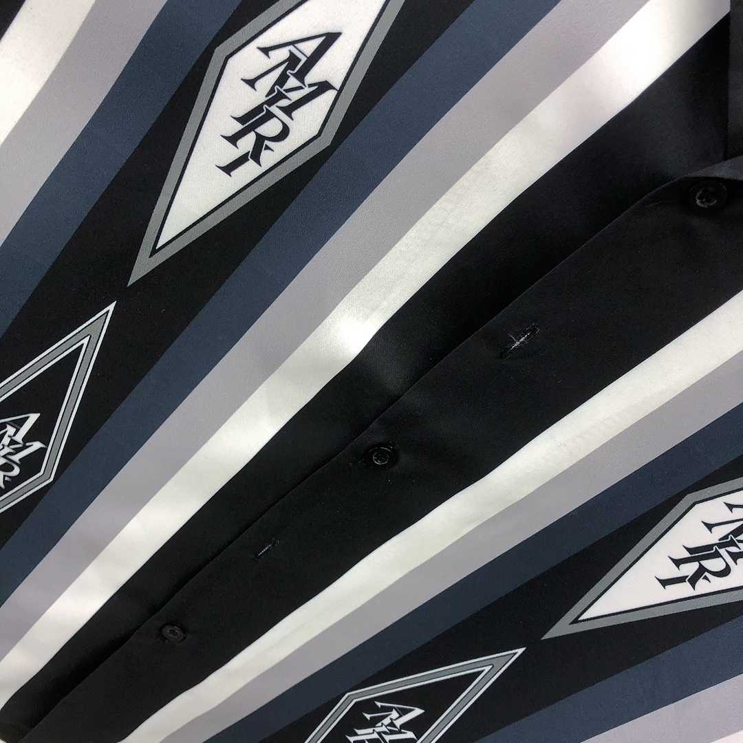 Amiri Diamond Bowling Shirt - FashionPlug