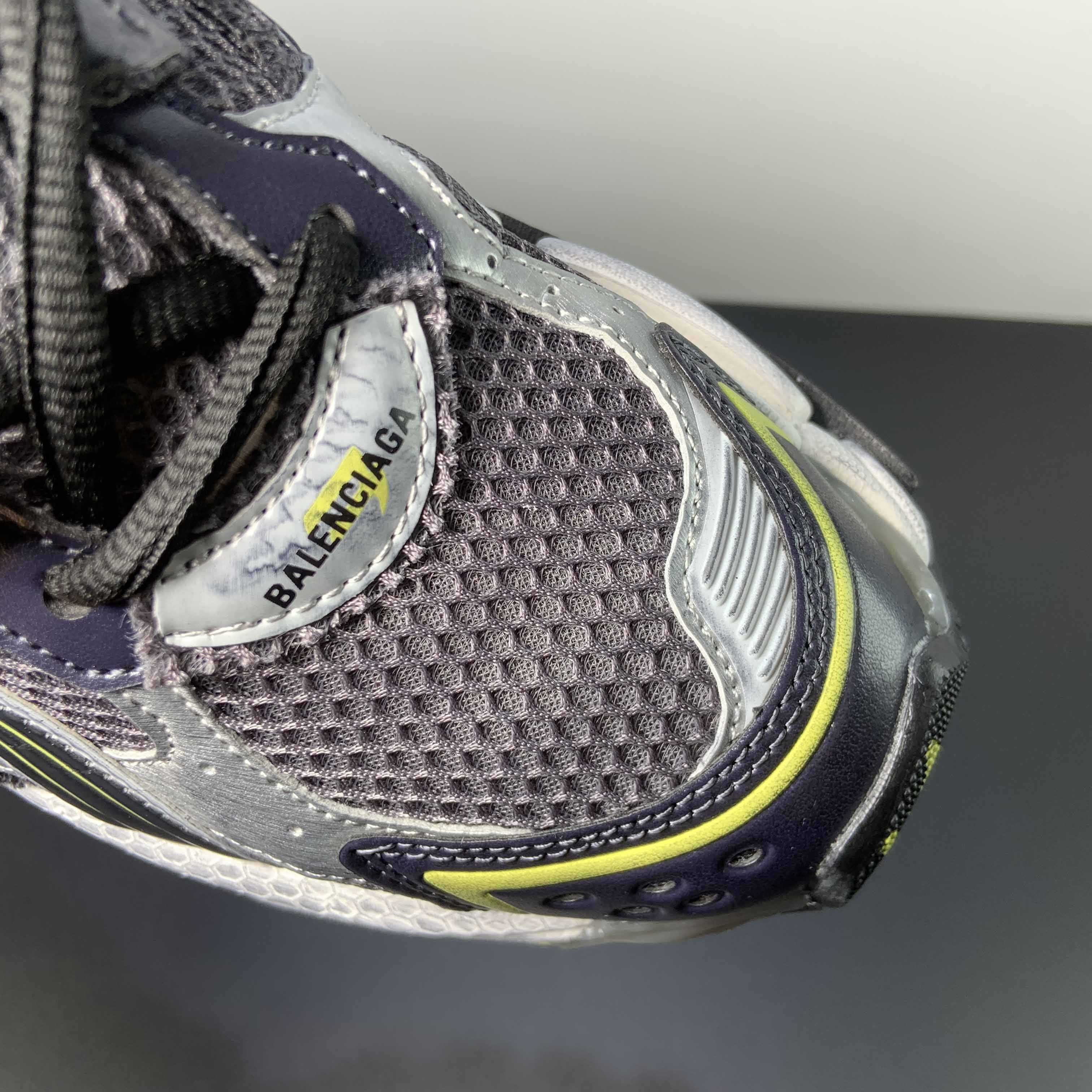 Balenciaga Runner Sneaker In Grey/Yellow And White - FashionPlug