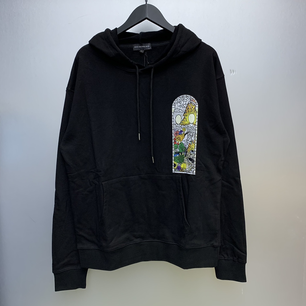 Who Decides War Stained Glass Hoodie - FashionPlug