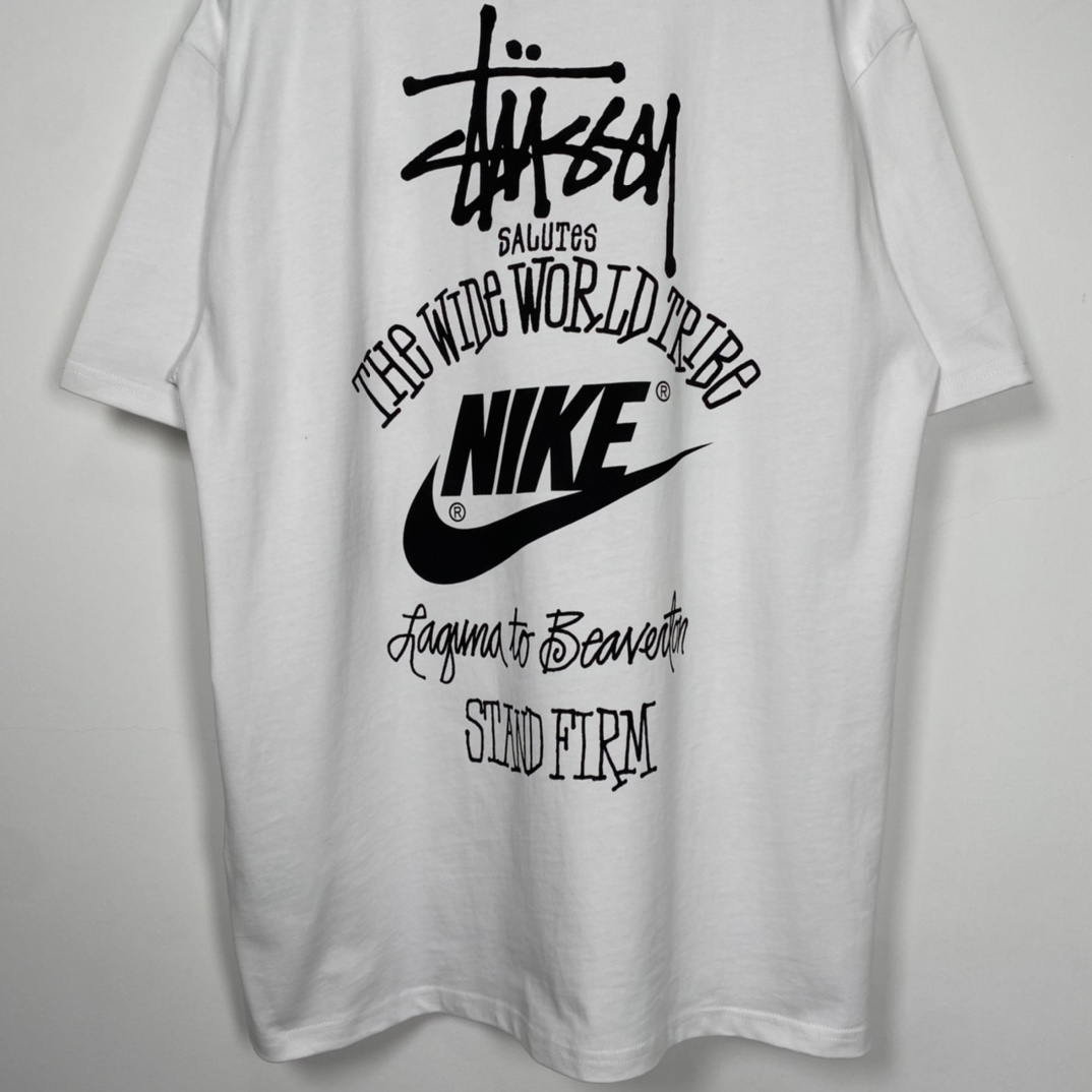 Nike x Stussy The Wide World Tribe T-Shirt - FashionPlug