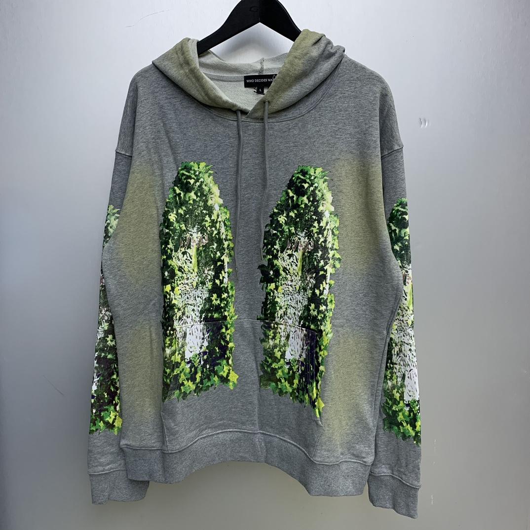 Who Decides War Green Garden Glass Hoodie - FashionPlug