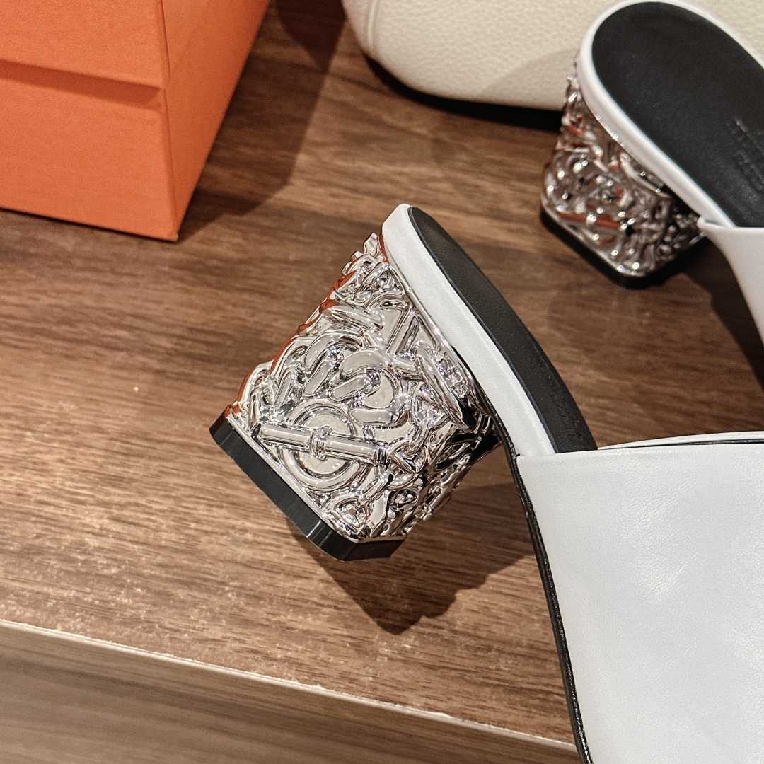 Hermes Glossy 60 Sandal - FashionPlug