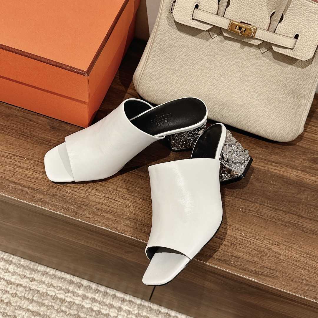 Hermes Glossy 60 Sandal - FashionPlug