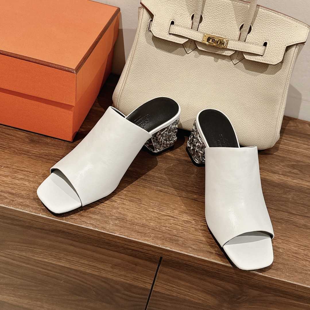 Hermes Glossy 60 Sandal - FashionPlug