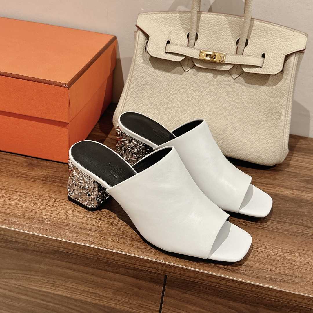 Hermes Glossy 60 Sandal - FashionPlug