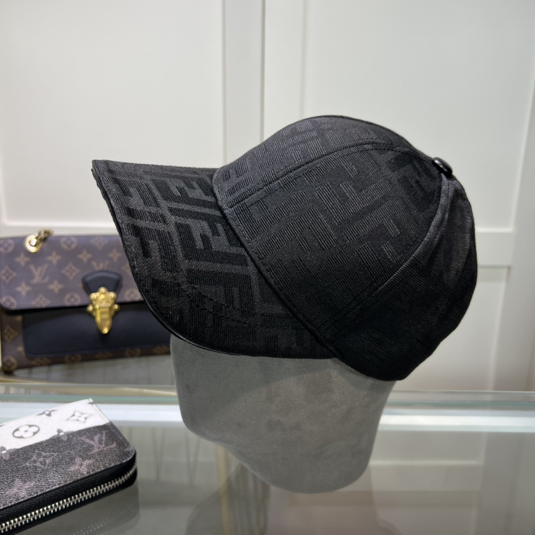 Fendi FF  Logo Baseball Cap - FashionPlug