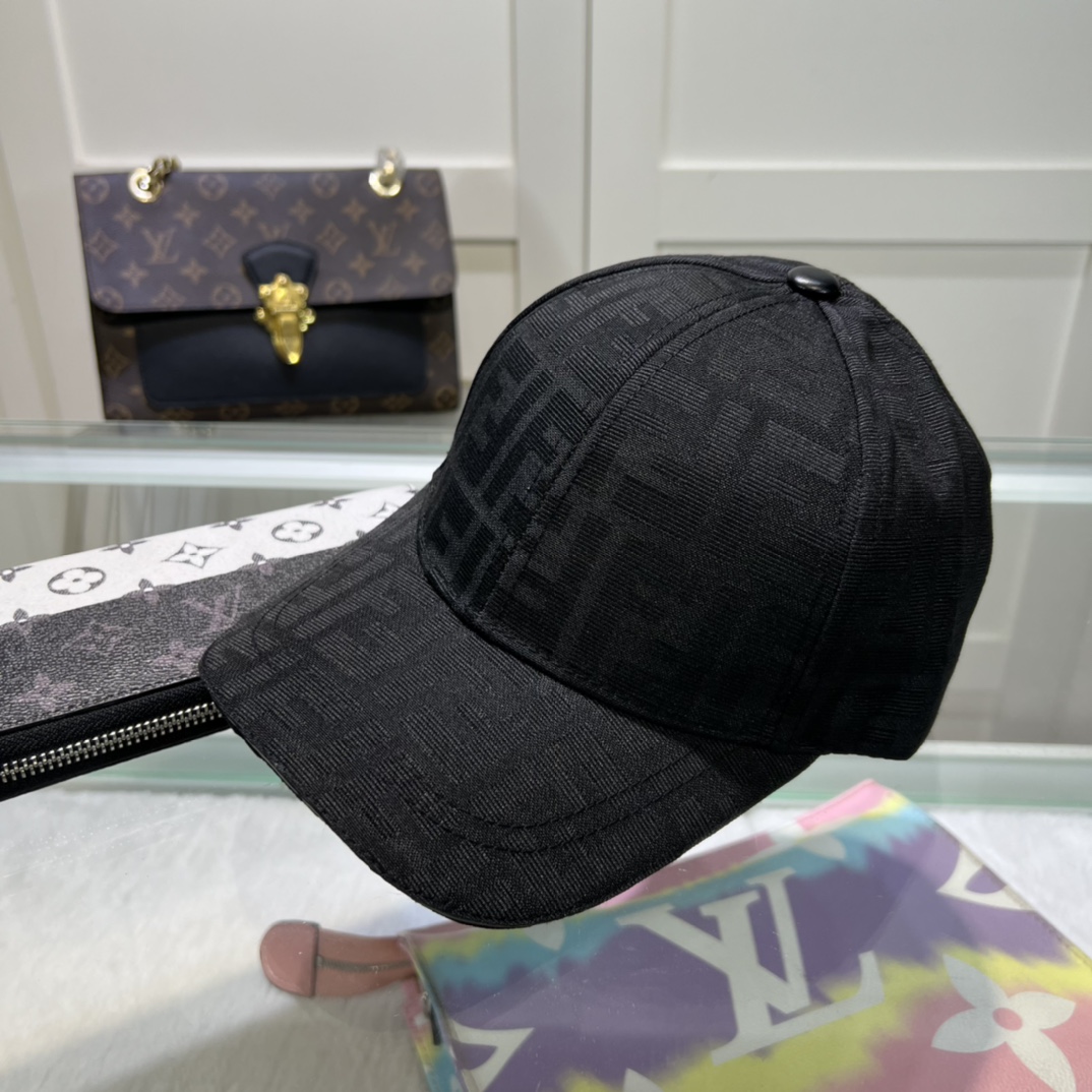 Fendi FF  Logo Baseball Cap - FashionPlug