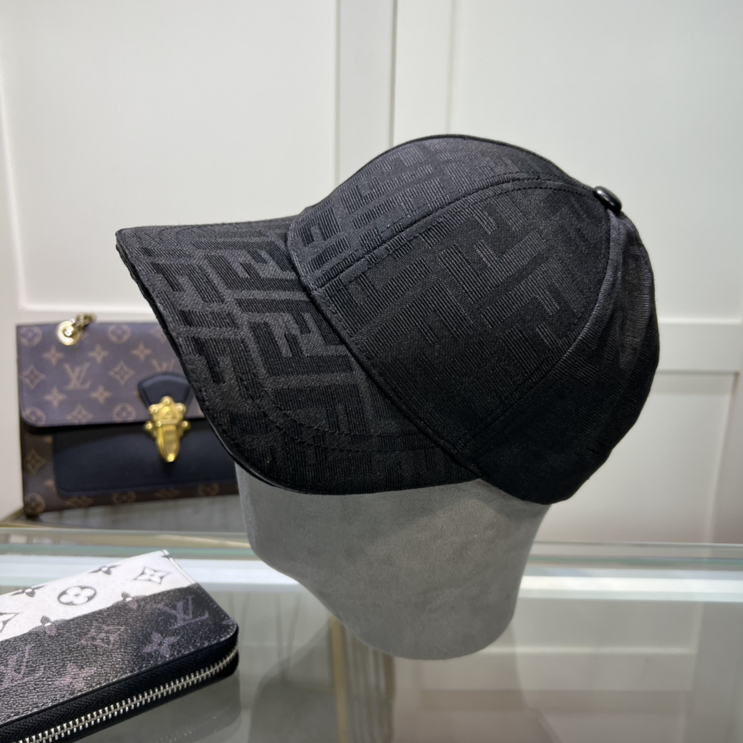 Fendi FF  Logo Baseball Cap - FashionPlug