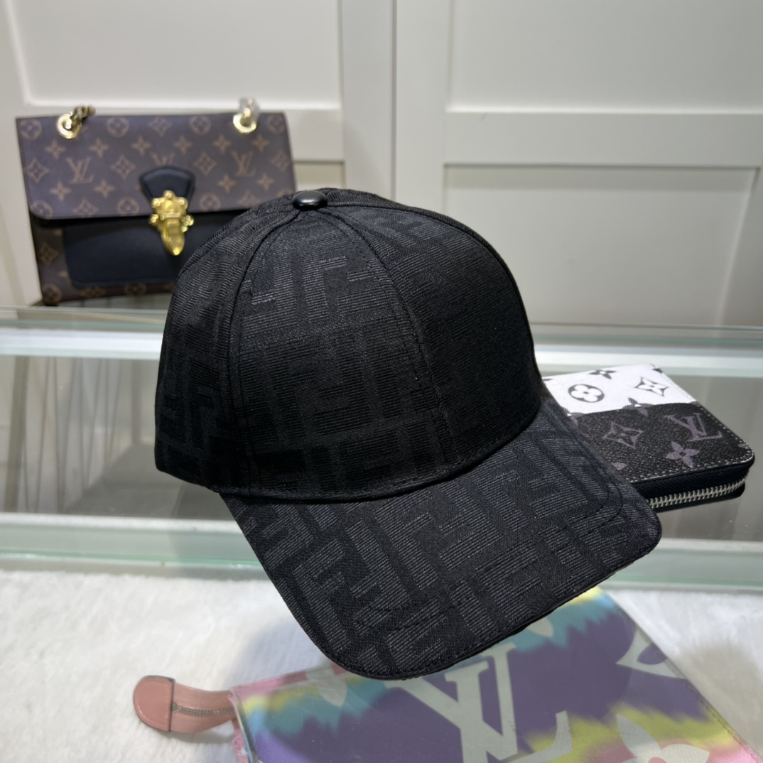 Fendi FF  Logo Baseball Cap - FashionPlug