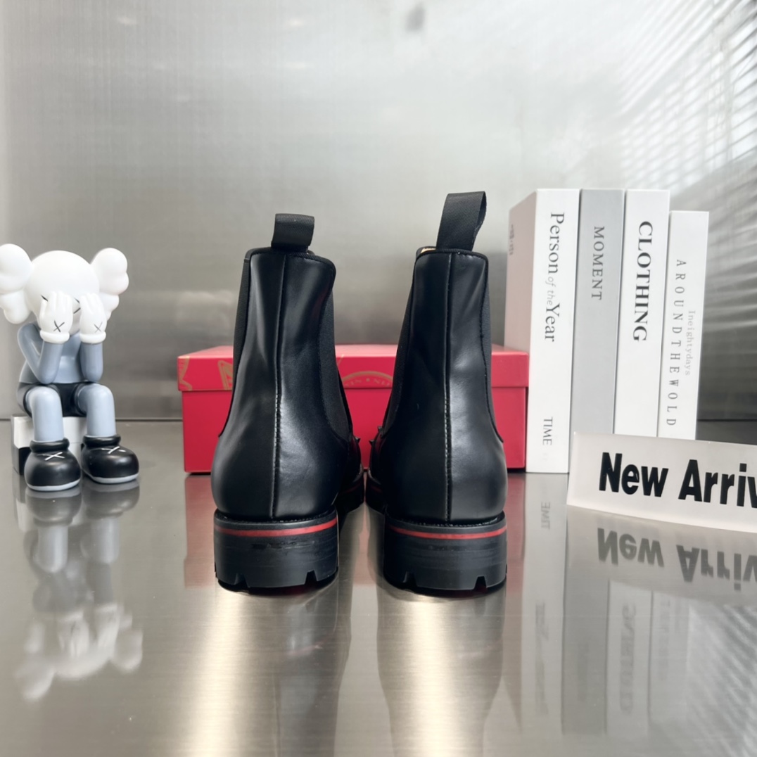 Christian Louboutin Melon Spikes Boots - FashionPlug