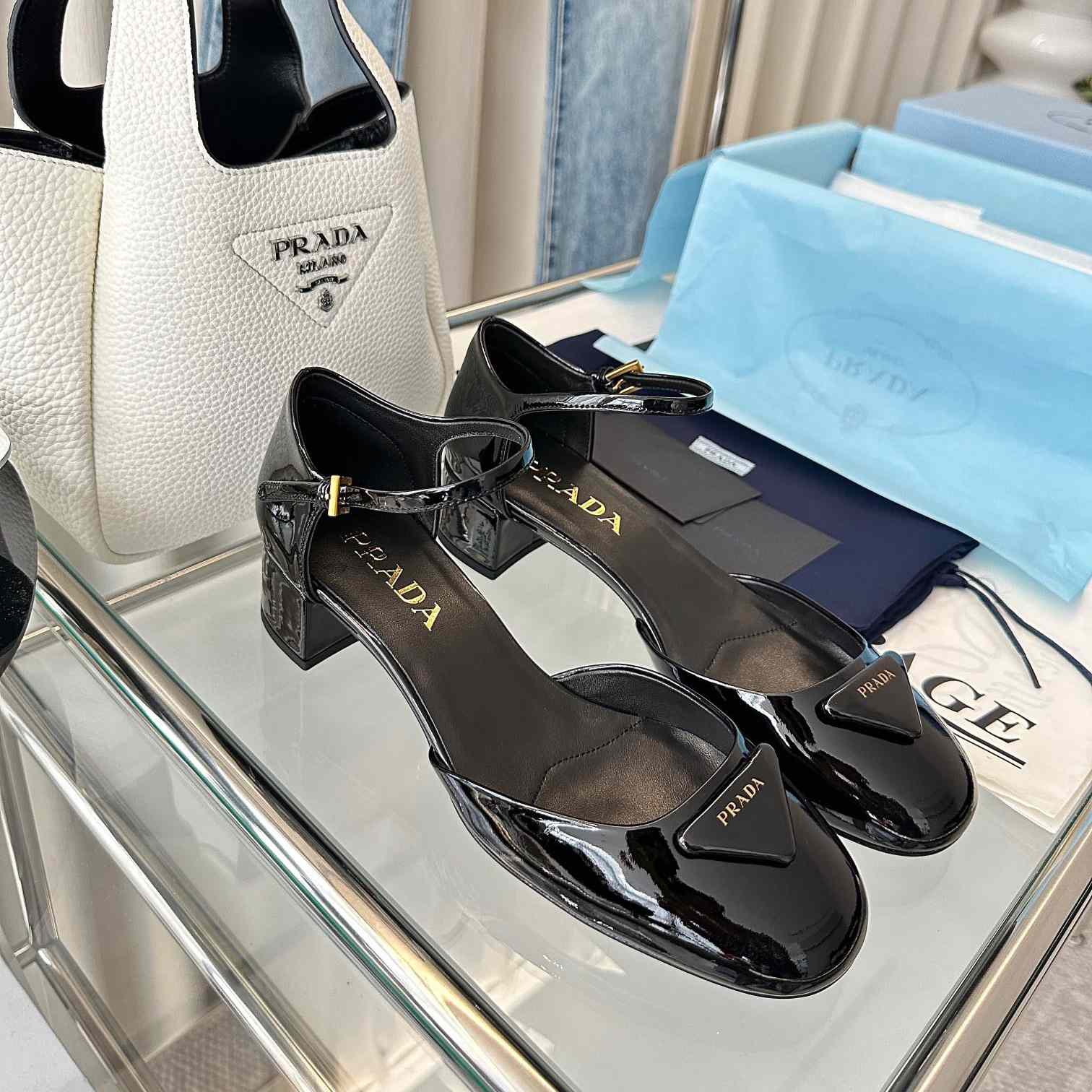 Prada Patent Leather Pumps - FashionPlug