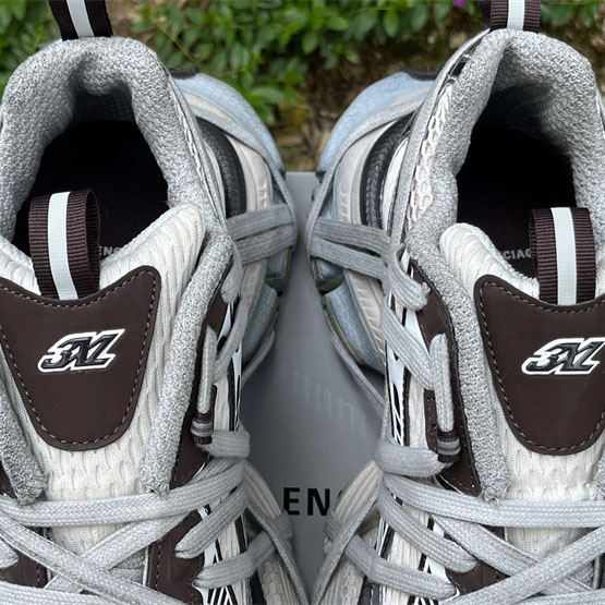 Balenciaga 3XL Extreme Lace Sneaker In Brown/ Grey And Beige - FashionPlug