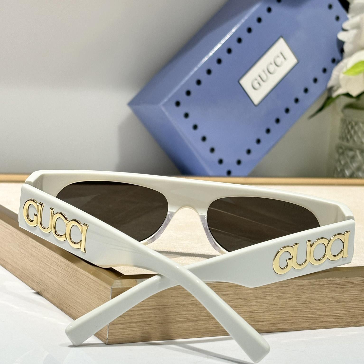 Gucci Geometric Shaped Frame Sunglasses   GG1771S - FashionPlug