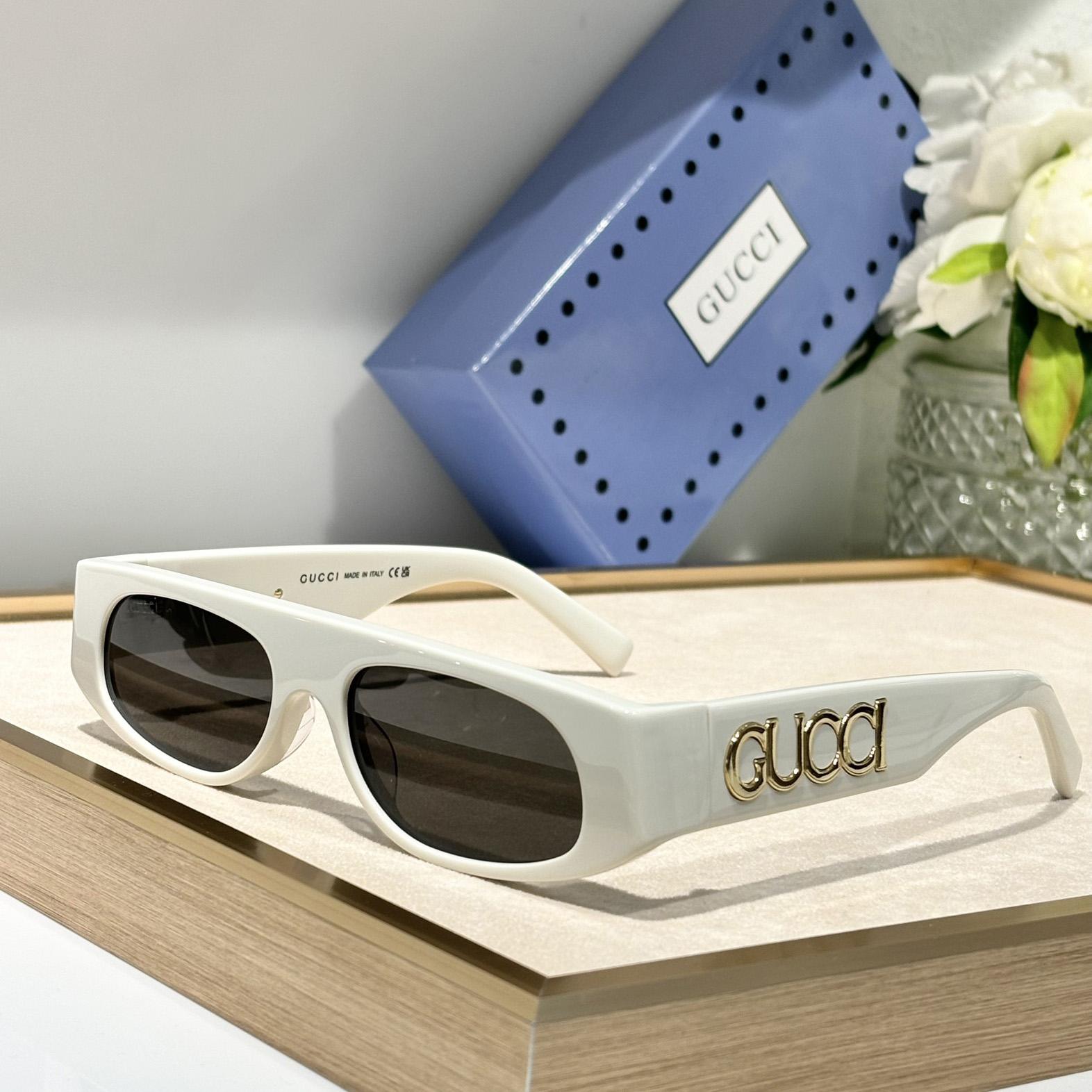 Gucci Geometric Shaped Frame Sunglasses   GG1771S - FashionPlug