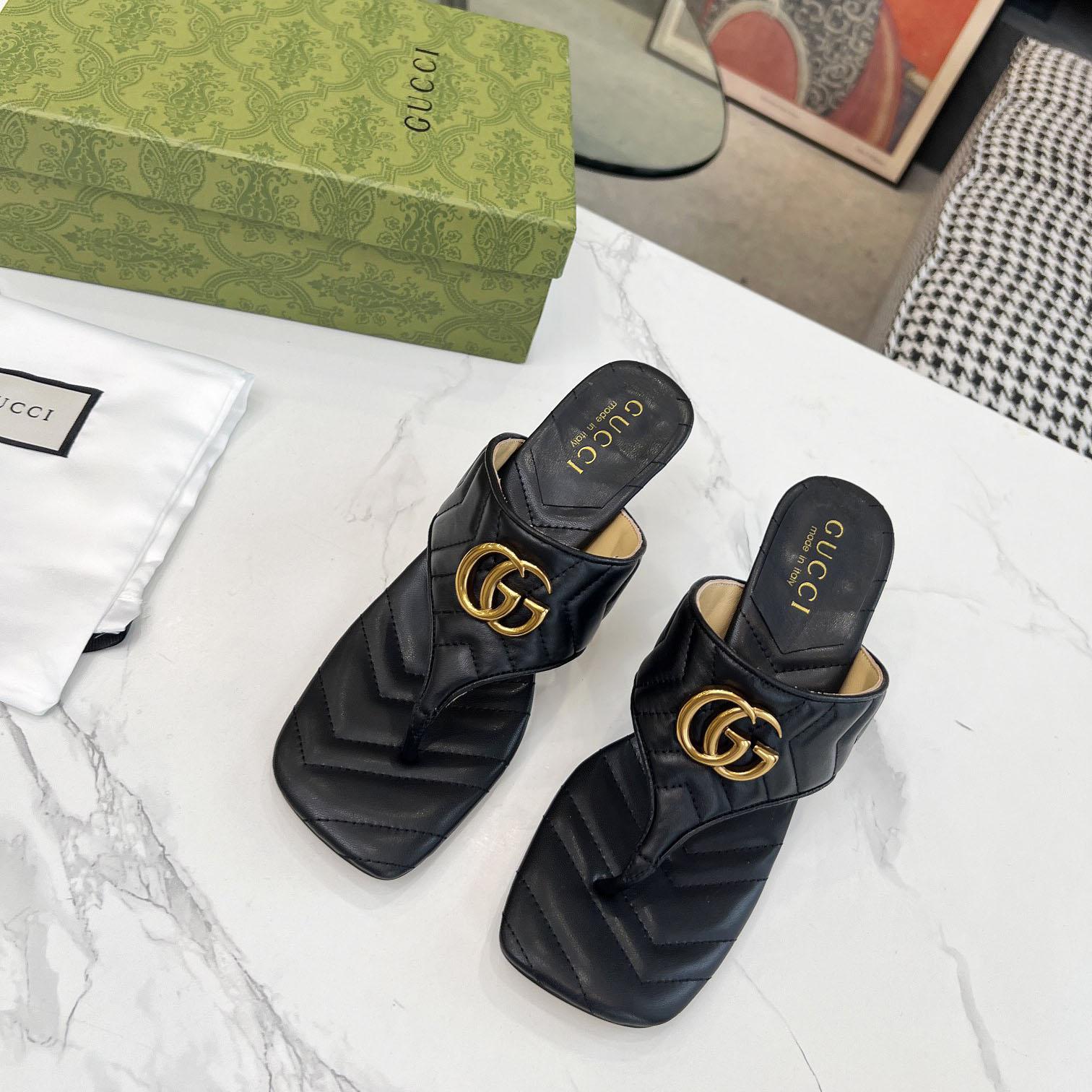 Gucci Women's Double G thong sandal - FashionPlug