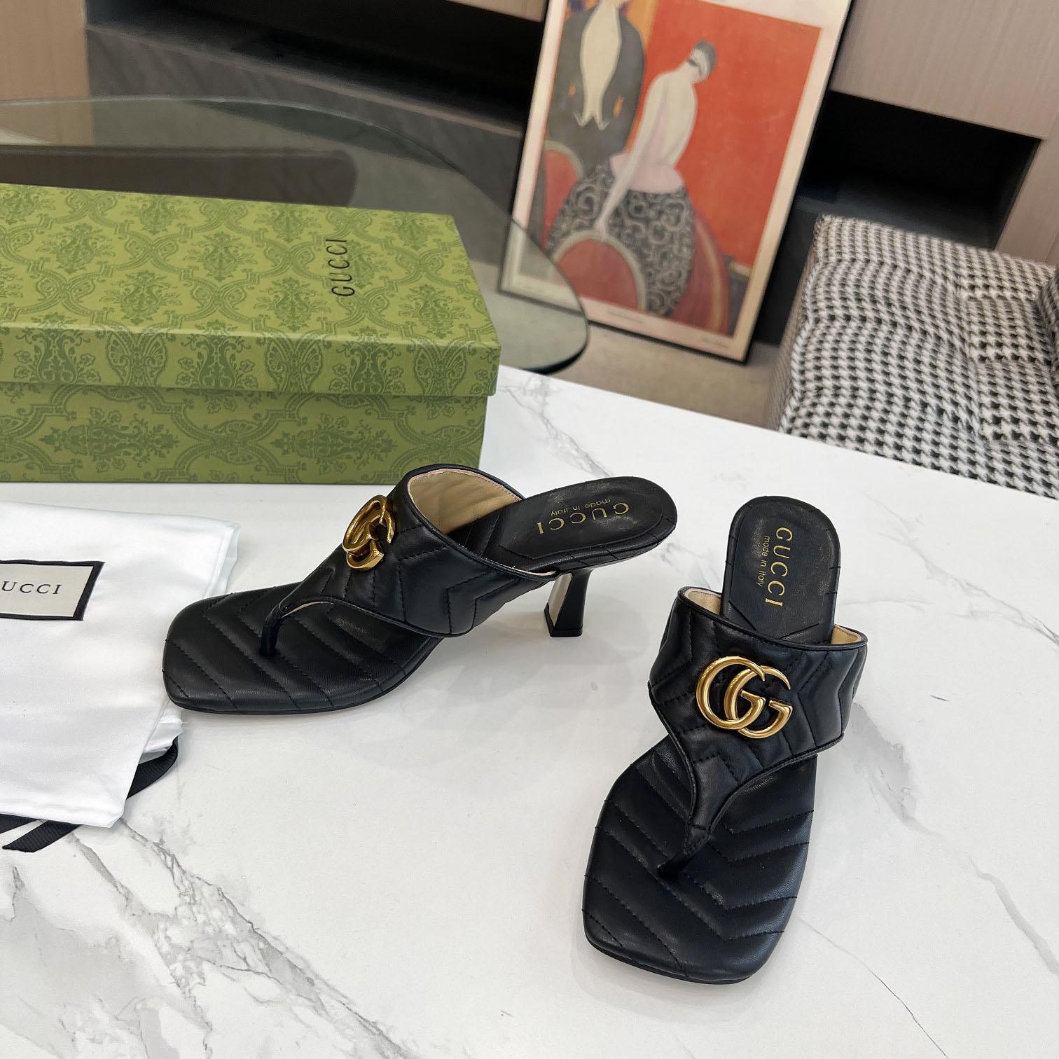 Gucci Women's Double G thong sandal - FashionPlug