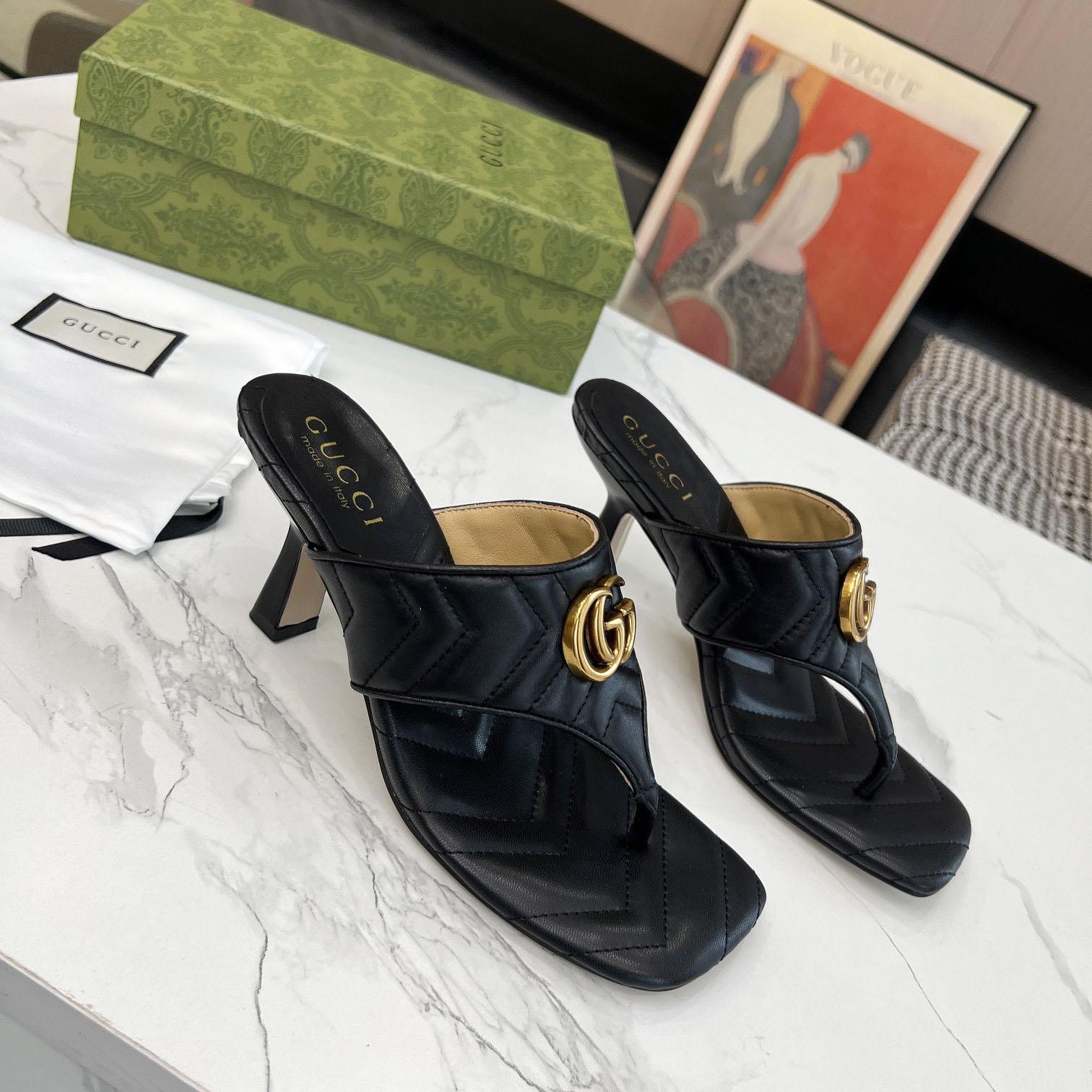 Gucci Women's Double G thong sandal - FashionPlug