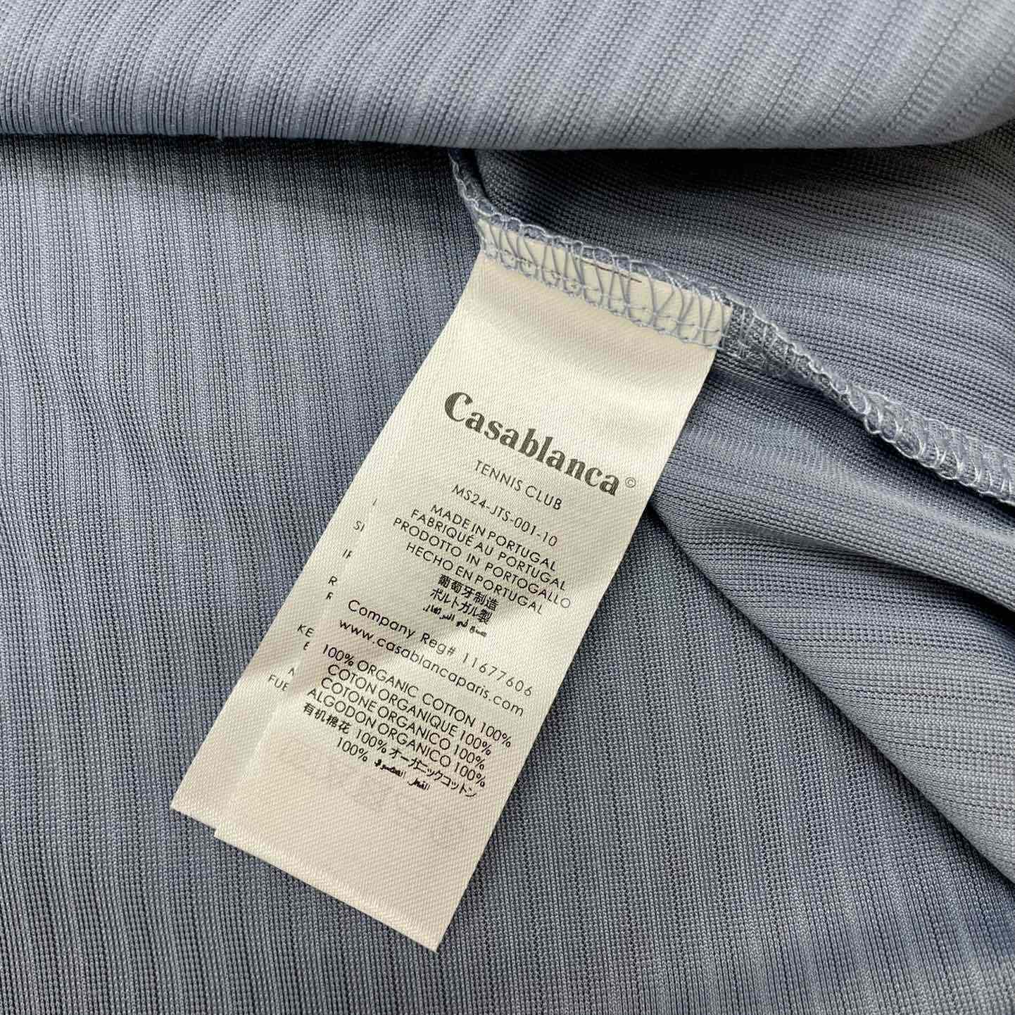 Casablanca Ribbed Velvet Polo Shirt    c877 - FashionPlug
