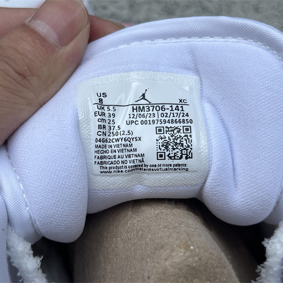 Jordan Air Jordan 1 LOW “White/Pink Foam/Glacier Blue  Sneaker    HM3706-141 - FashionPlug