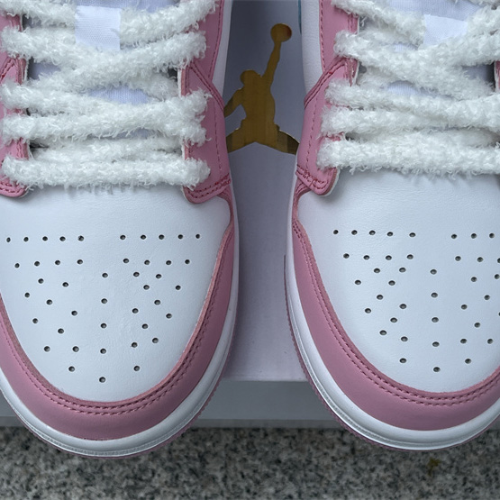 Jordan Air Jordan 1 LOW “White/Pink Foam/Glacier Blue  Sneaker    HM3706-141 - FashionPlug